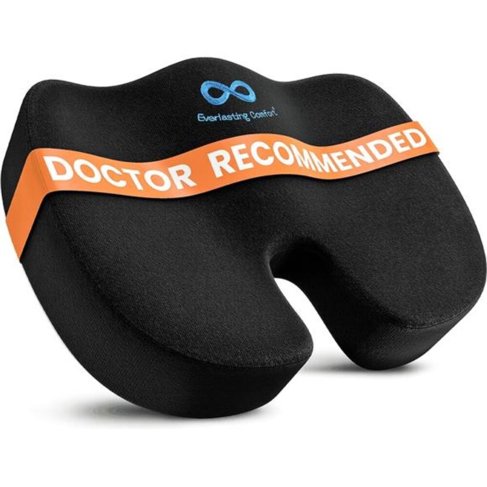 Everlasting Comfort Doctor Recommended Memory Foam Seat Cushion for Office